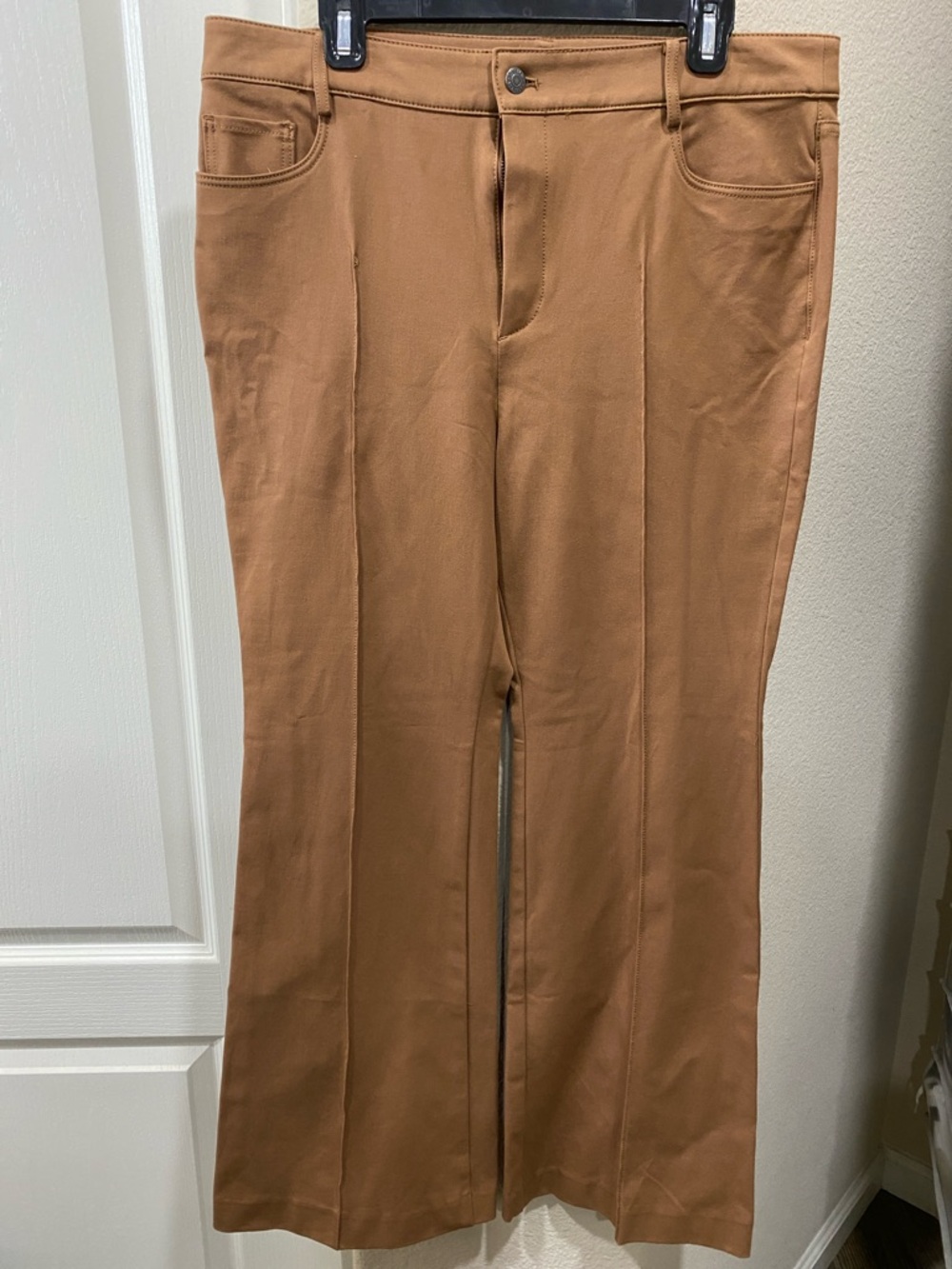 LOFT Brown Straight-Leg Pants